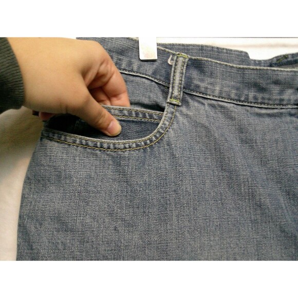Liz Claiborne Boot Cut Jeans Size 14 Embroidered Flowers Blue Pockets Denim - Picture 6 of 16